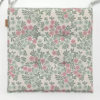 Sitzkissen Small Blossoms green rosé