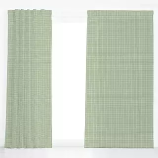 Dekovorhang Thin checks Green