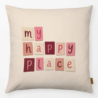 Kissen My Happy Place off-white