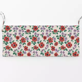 Bankauflage Blumen rot rosa
