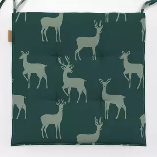 Sitzkissen Rehe Hirsche grün