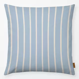 Kissen Schmale Streifen Blau Beige von Studio Kesse