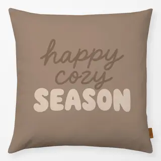 Kissen Happy Cozy Season beige