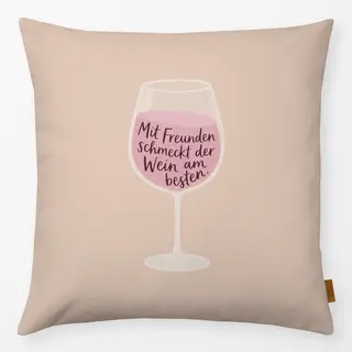 Kissen Weinglas Rosé