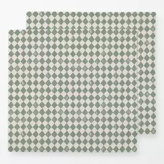 Servietten Small Diamonds green
