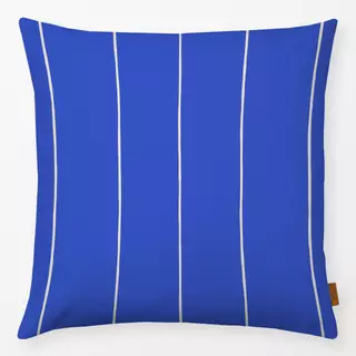 Kissen Streifen blau