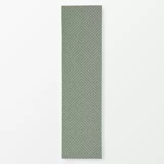 Tischläufer Rhombus green