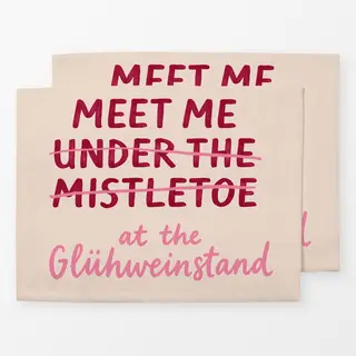Tischset Meet me at the Glühweinstand