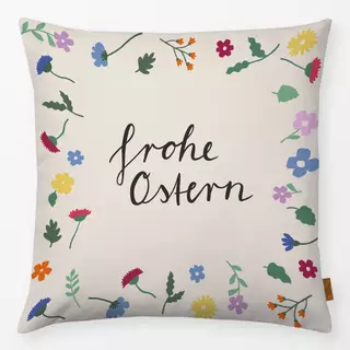 Kissen Frohe Ostern Blumen