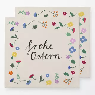 Servietten Frohe Ostern Blumen
