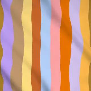 Meterware Multicolor Streifen Bunt