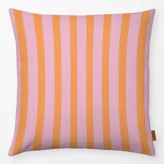 Kissen Streifen Orange Lila