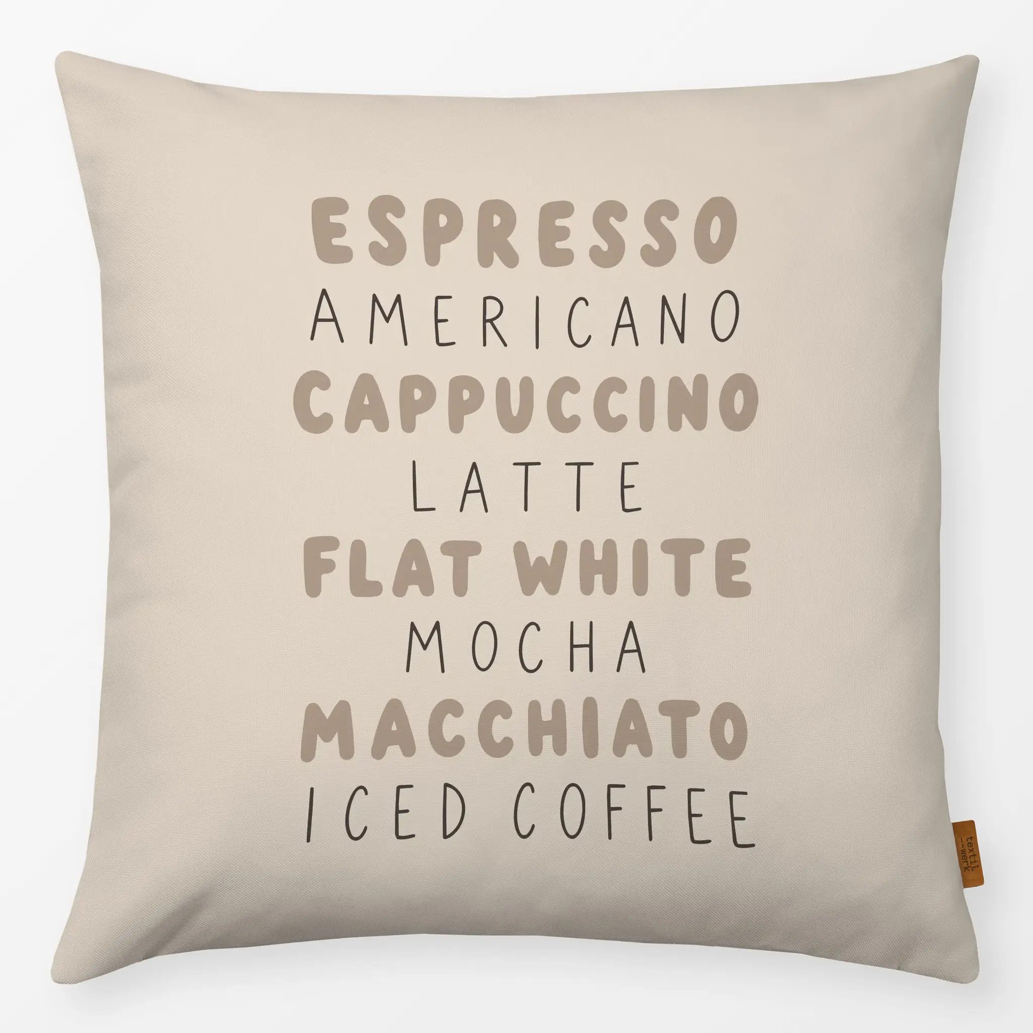 Kissen Kissen Café beige