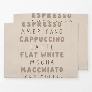 Tischset Café beige