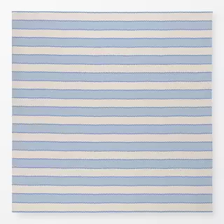 Tischdecke Wellen Streifen blau beige