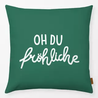 Kissen Oh du Fröhliche Grün