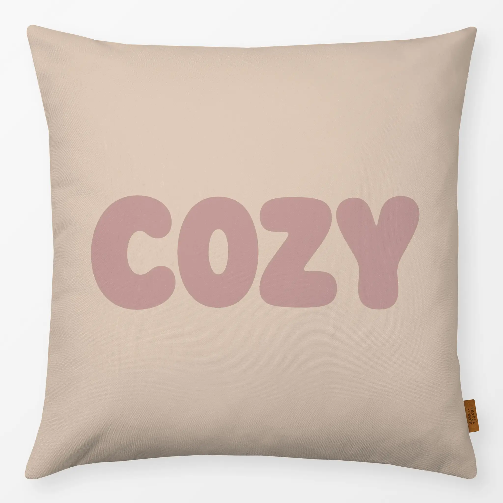 Kissen Kissen COZY beige rosa