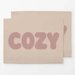 Tischset COZY beige rosa