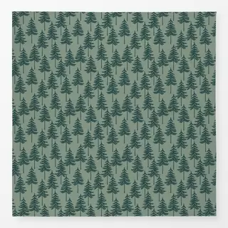 Tischdecke Winterwald Weihnachten grün
