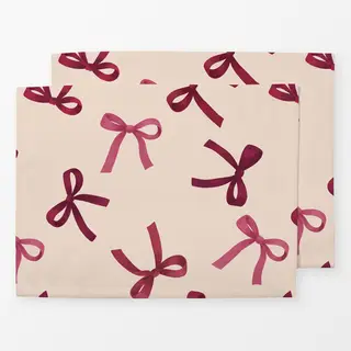 Tischset rosa rot
