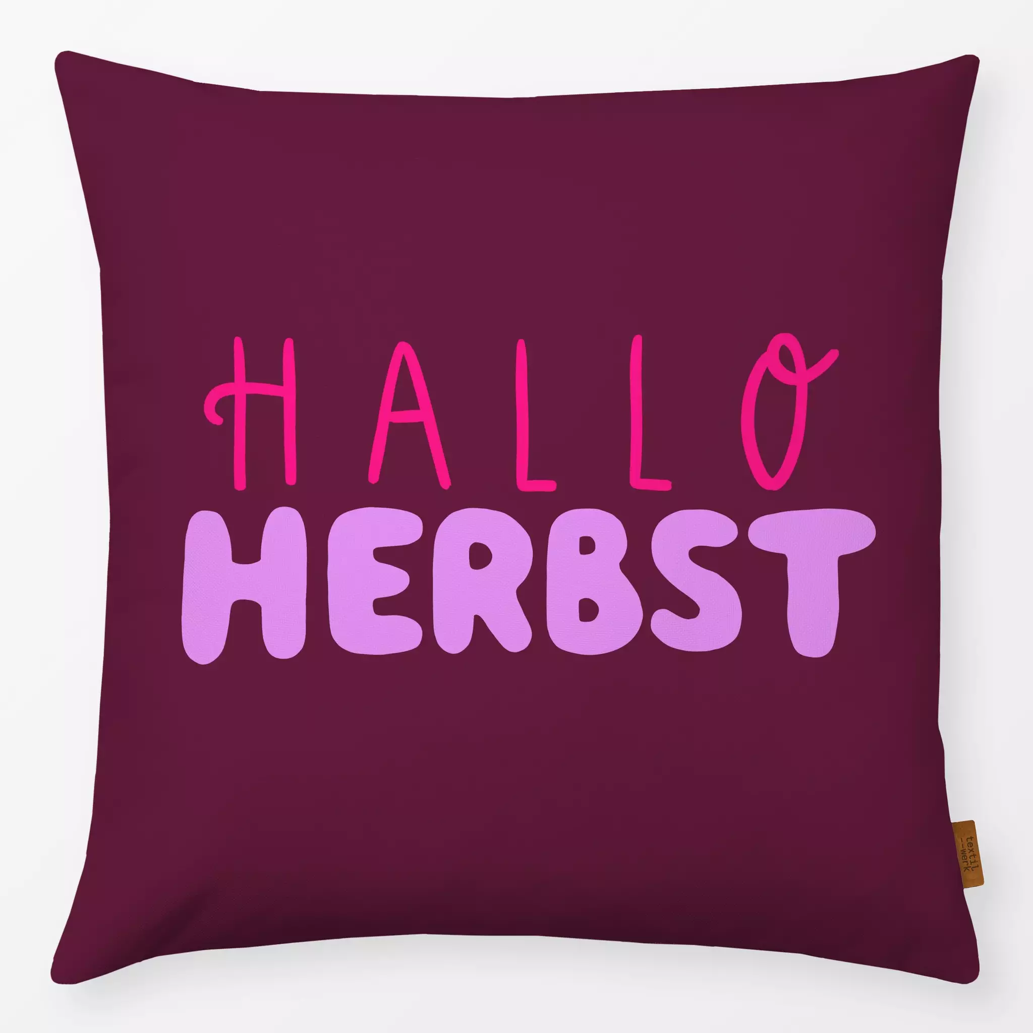 Kissen Kissen Hallo Herbst pink