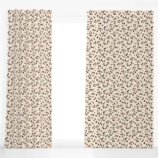 Dekovorhang off-white rosa