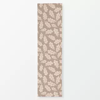 Tischläufer Eichelblätter beige