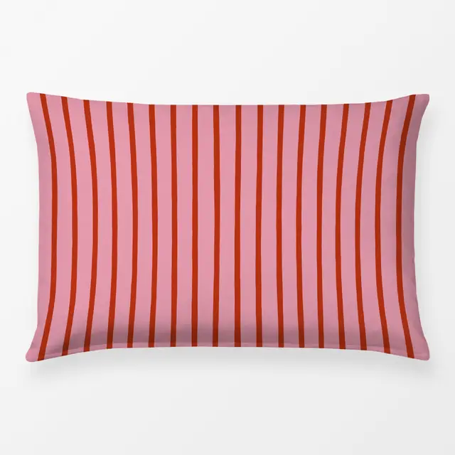 Bettwäsche Streifen rot pink von Studio Kesse