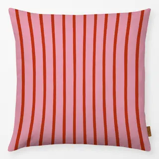 Kissen Streifen rot pink