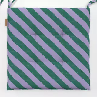 Sitzkissen Streifen Brush Diagonal lila