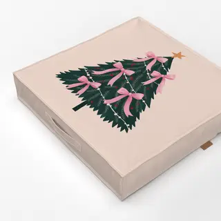 Bodenkissen Weihnachtsbaum Schleifen