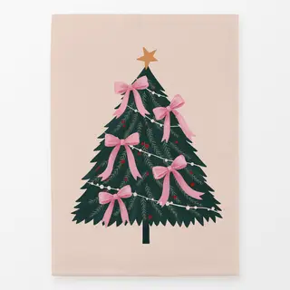 Geschirrtücher Weihnachtsbaum Schleifen