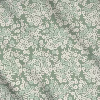 Meterware Small Blossoms green