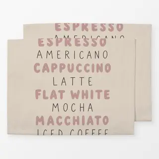 Tischset Café beige