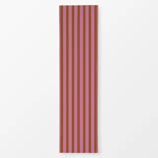 Tischläufer Streifen braun pink