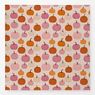 Tischdecke Kürbis Muster pink rosa orange