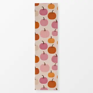 Tischläufer Kürbis Muster pink rosa orange