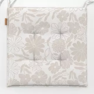 Sitzkissen Wildflowers beige creme