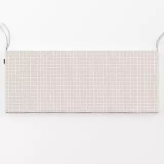 Bankauflage Karo beige