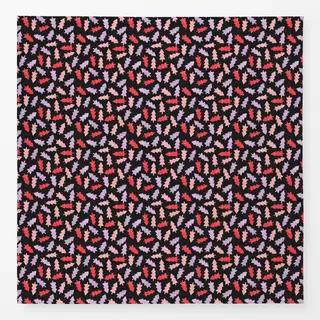 Tischdecke Tannenbäume schwarz