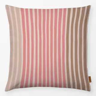 Kissen Multicolor Streifen Rosa
