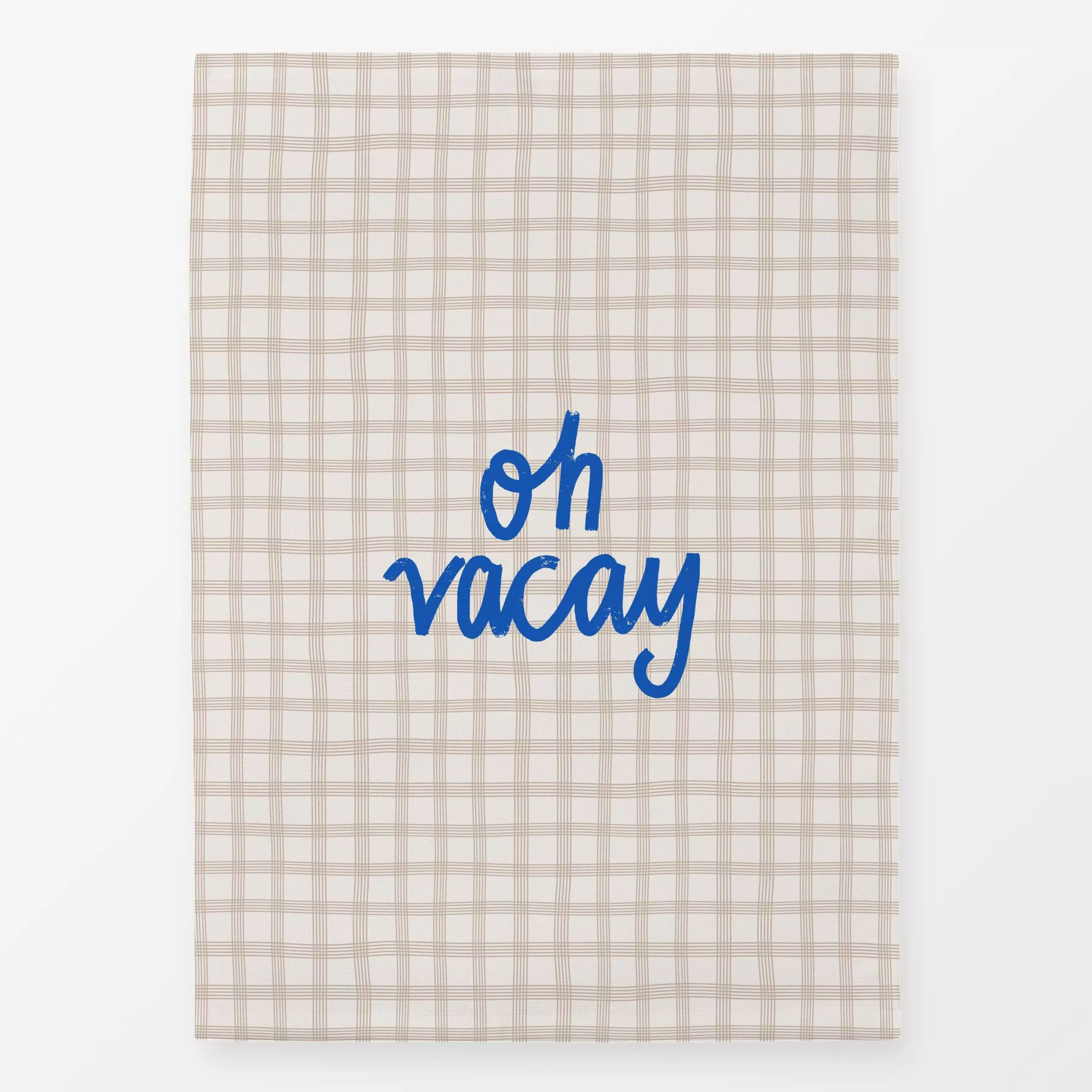 Geschirrtücher OH VACAY BLUE - Sommer, Sprüche & Schriftzüge - von „Kruth Design"; Garten, Sommer, outdoor, Sommerlich, Gart...