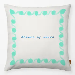 Kissen Cheers my dears Punkterand