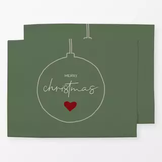 Tischset Cosy Christmas Weihnachtskugel