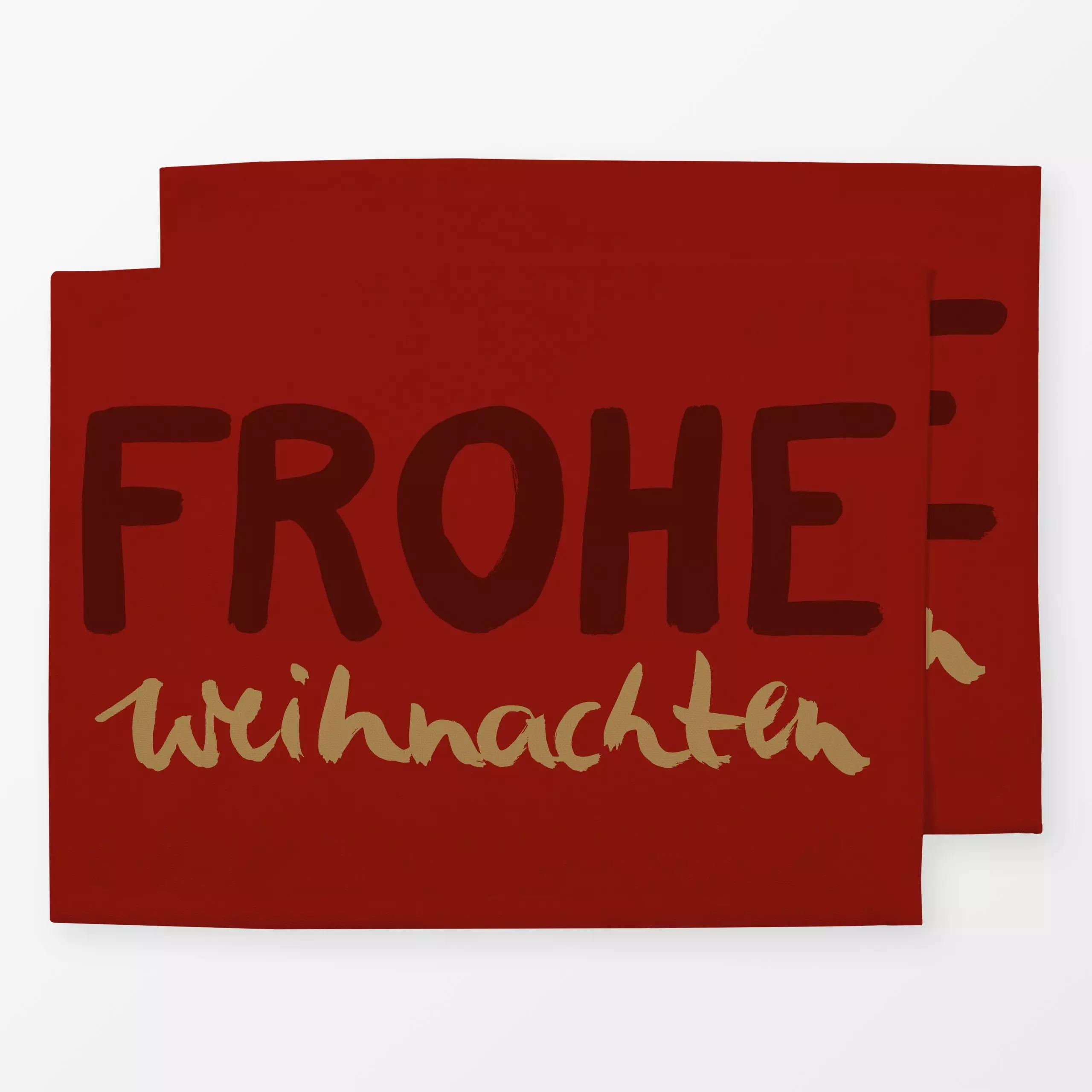 Tischset Frohe Weihnachten - Sprüche & Schriftzüge, Weihnachten, Winter - von „Julia Schumacher"; Weihnachten, Handschrift, ...