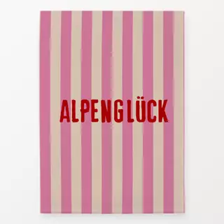 Geschirrtücher Alpenglück Rot Streifen Pink