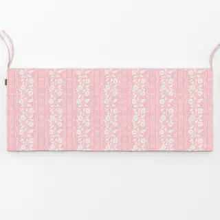 Bankauflage Florale Streifen Pink