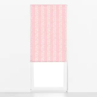 Raffrollo Florale Streifen Pink