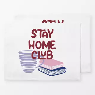 Tischset Stay Home Club