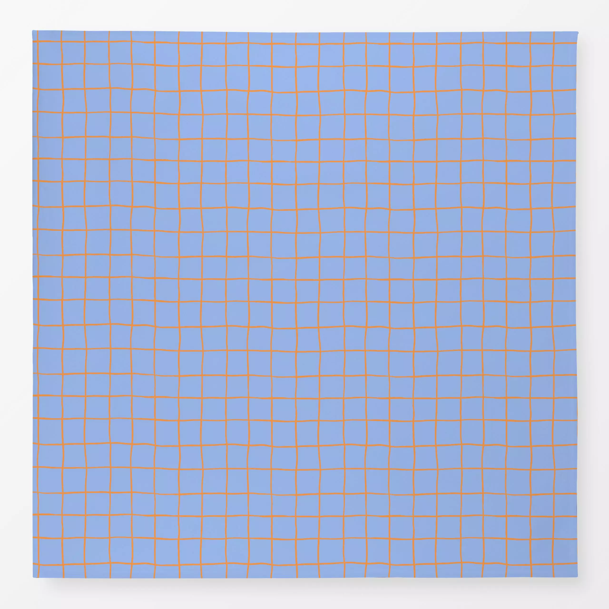 Tischdecke Karo Blau Orange, gemustert, Ostern, von Studio Kesse